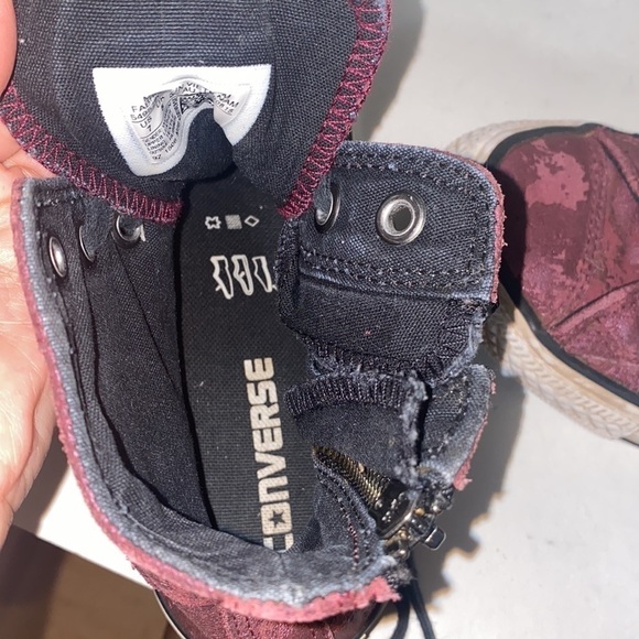 Converse from free people crushed suede high tops - Picture 5 of 10